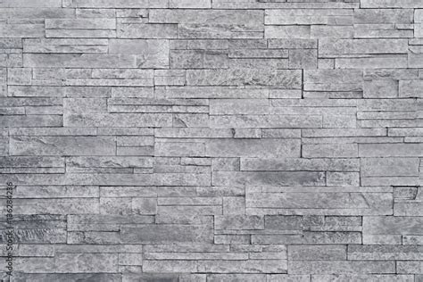 Grey Stone Wall Background Stacked Stone Tiles Are Often Used In