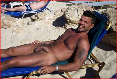 Ricky Martin Nude Sunbathing Hunk Highway