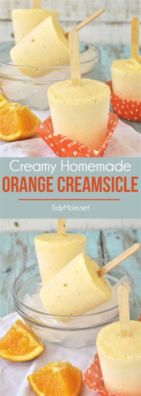Creamy Orange Creamsicle Popsicle Recipes Frozen Dessert Recipe