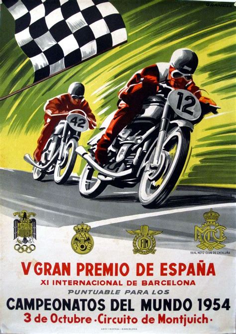 There is some cycling infrastructure such as cycle paths, cycle tracks, protected intersections. Motoblogn: Vintage Motorcycle Race Posters 2 | Vintage ...