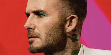 David Beckham Sports Eye Makeup On The Cover Of Love Magazines Latest