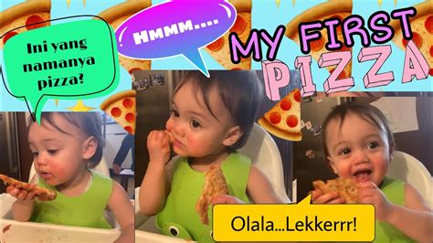 Pizza Pertamaku Makan Pizza Pertama Kali Langsung Habis Setengah Loyang Youtube