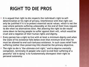 the right to die essay