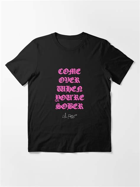 Come Over When Youre Sober Lil Peep Pink Lil Peep Merch T Shirt By