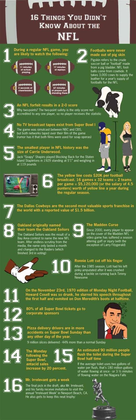 Nfl Fun Facts Daily Infographic