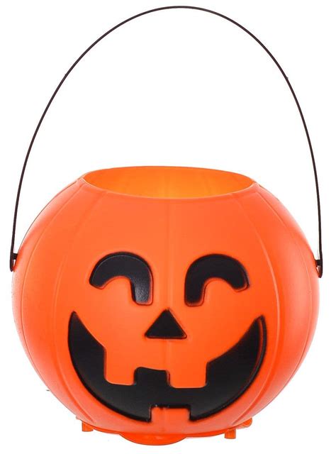 Trick Or Treat Pumpkin Pail Light Up Jack O Lantern Halloween Prop