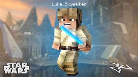 Luke Skywalker In Minecraft Wallpaper By Blazingfrostgfx On Deviantart
