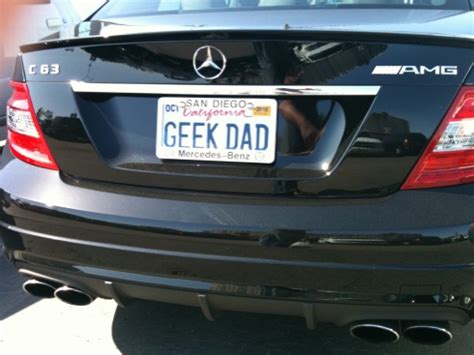 Motorized front license plate for with interface to control from key fob and steering wheel controls. GEEK DAD (pic from DonkeyTees.com) | Funny license plates, Geek dad, License plate