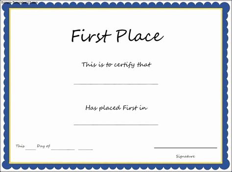 1st Place Ribbon Template Fresh 1st Prize Ribbon Template Indemo