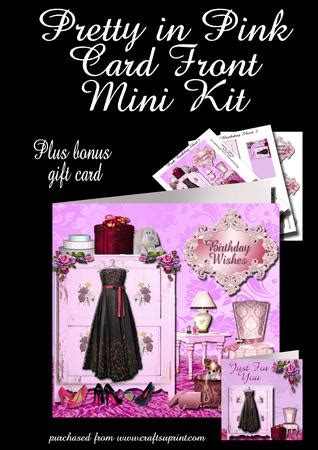 Pretty in Pink Birthday Plus Gift Card - CUP568639_2120 | Craftsuprint