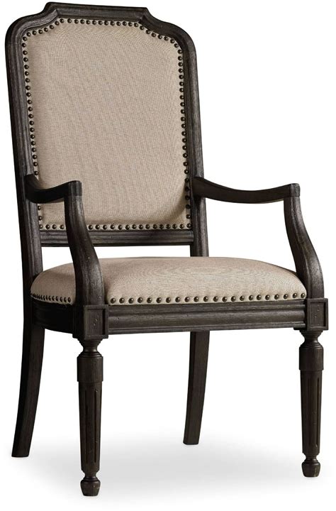 Corsica Dark Wood Upholstered Arm Chair Set Of 2 From Hooker Coleman
