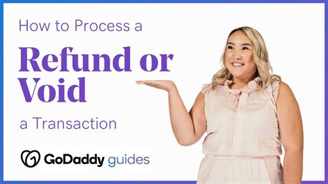 How To Process A Refund Or Void A Transaction With The Godaddy Mobile App Youtube