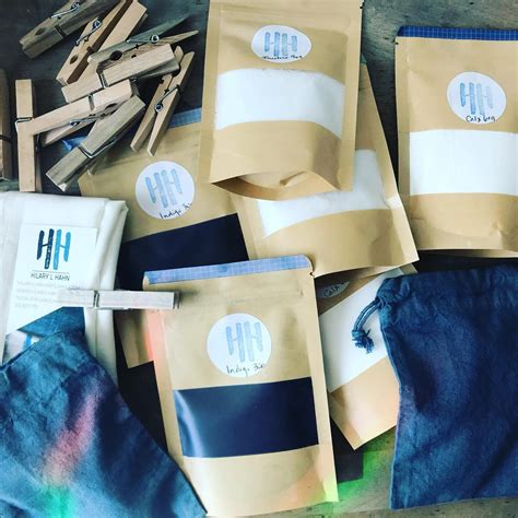 Indigo Shibori Dye Kit With Natural Indigo And Wooden Shapes Indigo