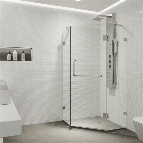 Vigo 36x36 Frameless Neo Angle 38 Shower Contemporary Shower