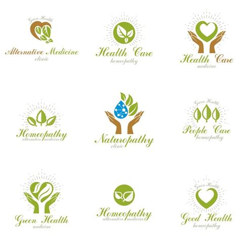 Premium Vector Homeopathy Creative Symbols Collection Restoring To