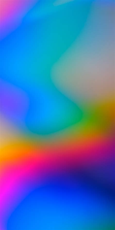Download Gradient Iridescent Lines Blur Abstract 1080x2160 Wallpaper