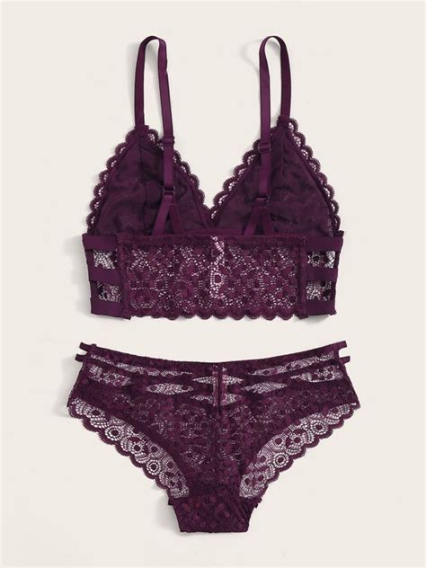 Is That The New Floral Lace Cut Out Lingerie Set Romwe Canada