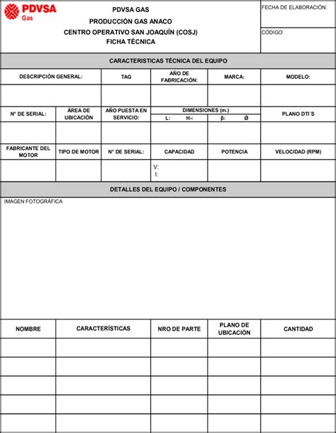 Tec Sistemas Mantenimiento Formato Fichas Tecnicas Images And Photos