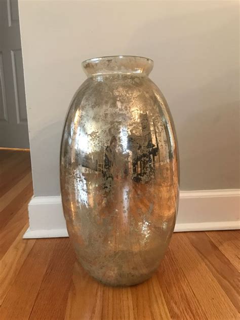 West Elm Large Mercury Glass Vase For Sale In Naperville Il Offerup