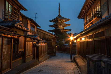 Kyoto Old Town Japanese Town Japanese Buildings Japan
