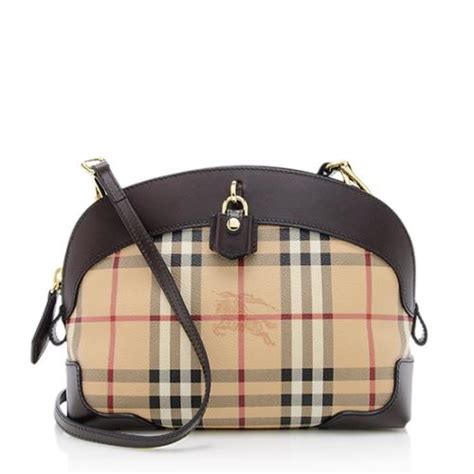 Burberry Haymarket Check Small Crossbody Bag