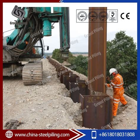 Hzhzm H King Pile Combined Wall With Az Sheet Piles View Hz Combined