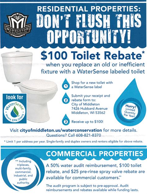 Watersense Toilet Rebate Program