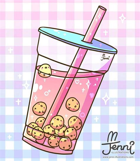 Connect with them on dribbble; 15+ Best New Chibi Cute Bubble Tea Drawing - Karon C. Shade