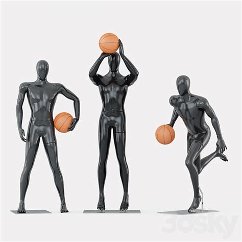 3dsky Three Faceless Mannequins Basketball 29 3d Model New Update 2023