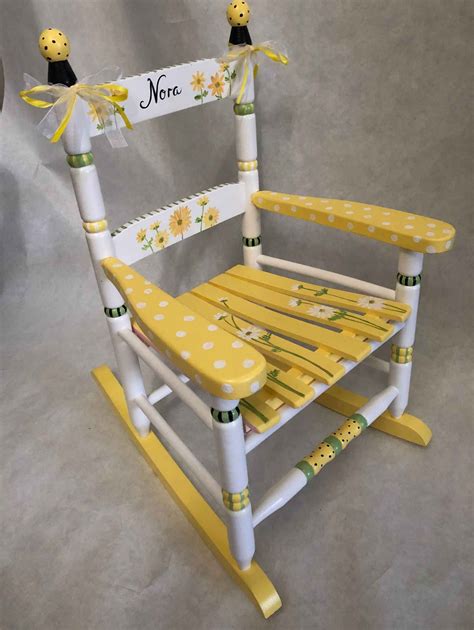 You'll want to do your research before buying. Child's hand painted rocking chairs, sunflower rocker ...