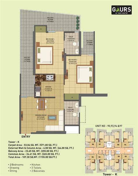 Gaur City 7th Avenue Top 23 Bhk Apartments In Greater Noida West