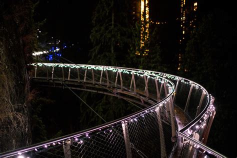 Holidays In Vancouver Canyon Lights At Capilano Suspension Bridge Park