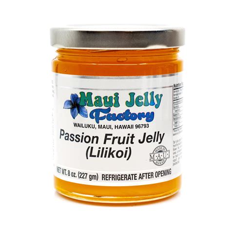 Maui Jelly Factory Passion Fruit Lilikoi Jelly 8oz