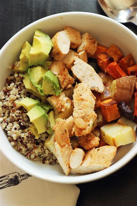 Another breakfast option, these superfood quinoa breakfast bowls take on more of a granola quality than a creamy porridge. Easy Chicken Quinoa Bowl - Good Cheap Eats