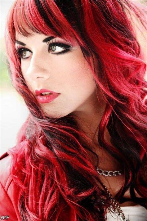 Dark Red And Black Scene Hair 2015 2016 Fashion Trends 2016 2017