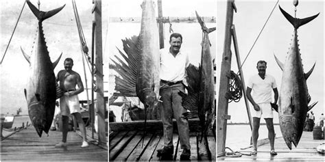 20 Amazing Photographs Of Ernest Hemingway Posing With Big Fishes