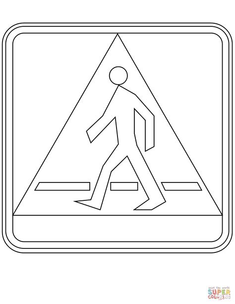 Pedestrian Crossing Coloring Page Coloring Coloring Pages Porn Sex
