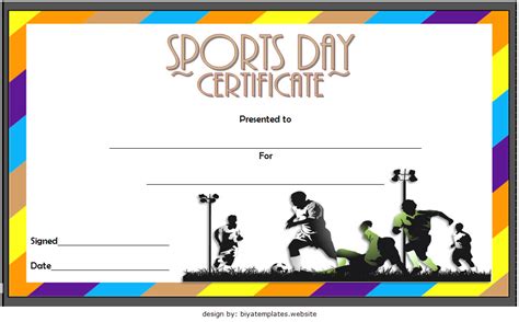 Sports Day Certificate Template 7 Paddle Templates