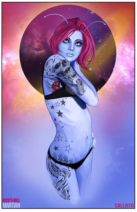 Callisto Sexy Martian Girl Pin Up Signed By The Artist Etsy