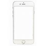 Iphone Phone Transparent Blank Background Vector Icon