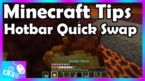 Minecraft Tips Hotbar Quick Switch Youtube