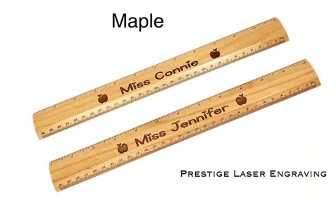 Laser Engraved Teachers Ruler