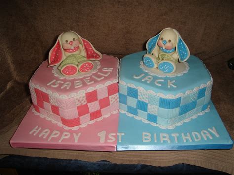 18 Images Beautiful 1st Birthday Cake For Twins Boy And Girl