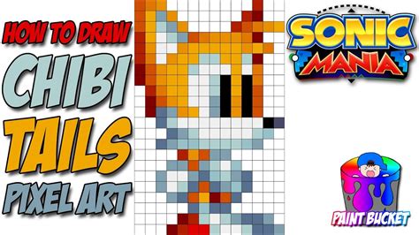 How To Draw Sonic Mania Chibi Miles Tails Prower Sonic Mania Pixel Art Drawing Tutorial YouTube