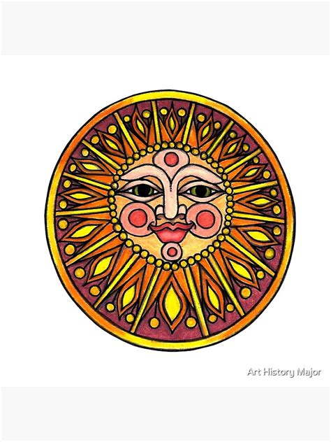 Renaissance Sun Face Art Print By Arthistorymajor Redbubble