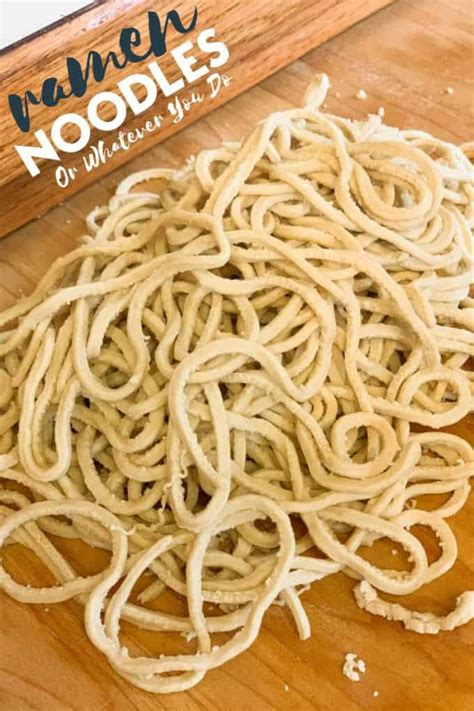 While it is affordable, it is not very nutritious, and some people may find it tasteless, while others find the noodles too mushy. Homemade Ramen Noodles | Or Whatever You Do