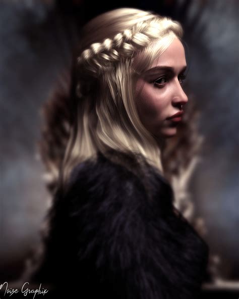 Jordi Djojosemito Blonde Looking Away Women Digital Art Cgi 3d Daenerys