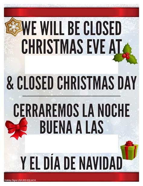Holiday Closed Signs Printable That Are Enterprising Roy Blog