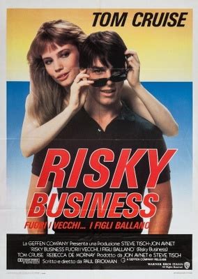 Tom cruise was 21 when risky business hit theaters, tom cruise became a star after the movie's aug. Risky Business movie poster #1235909 - Movieposters2.com