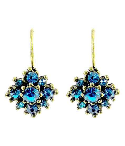 Jewelz Blue Drops Antique Earring Buy Jewelz Blue Drops Antique